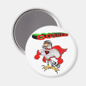 Goshawk Cartoon Magnet (Vorderseite/Rückseite)