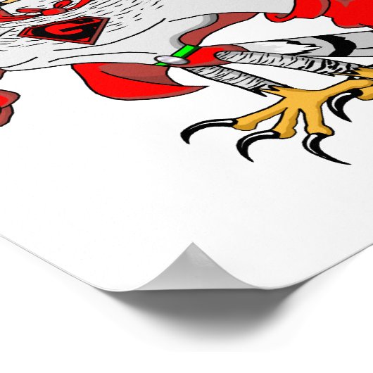 Goshawk Cartoon Poster (Ecke)