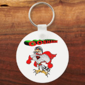 Goshawk Cartoon Schlüsselanhänger (Vorderseite)