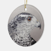 Goshawk-Ornament Keramik Ornament (Links)