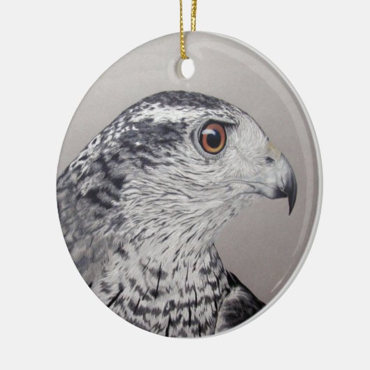 Goshawk-Ornament Keramik Ornament (Links)