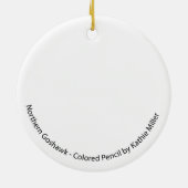 Goshawk-Ornament Keramik Ornament (Hinten)