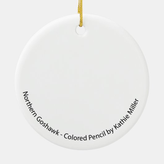 Goshawk-Ornament Keramik Ornament (Hinten)