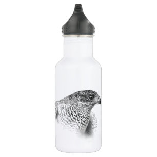 Goshawk Zeichnend Edelstahlflasche