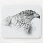 Goshawk Zeichnend Mousepad (Vorne)