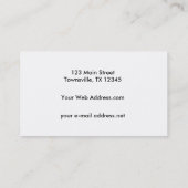 Goshawk Zeichnend Visitenkarte (Rückseite)