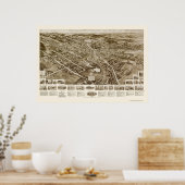 Goshen, NY Panoramic Map - 1922 Poster (Küche)