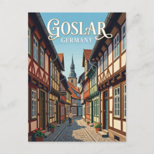 Goslar Altstadt Gasse Deutschland Postkarte