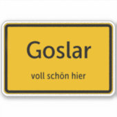 Goslar Aufkleber Sticker Autoaufkleber (Vorderseite)