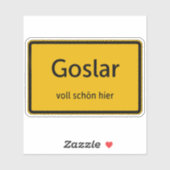 Goslar Aufkleber Sticker Autoaufkleber (Blatt)