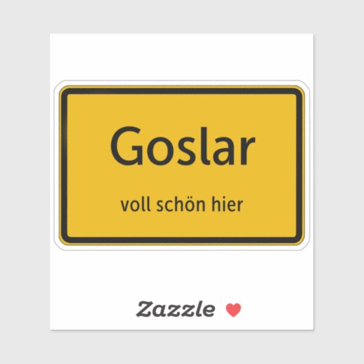 Goslar Aufkleber Sticker Autoaufkleber (Blatt)