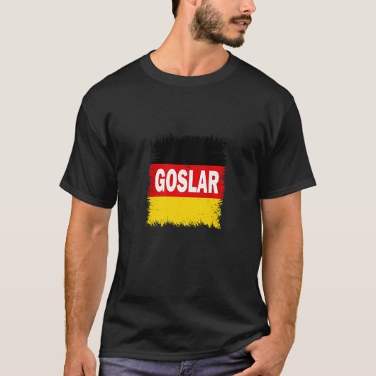 Goslar Deutschland mit deutscher Flagge T-Shirt (Vorderseite)