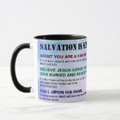 Gospel ABC'S of Salvation Christian KJV Bible Tasse (Links)