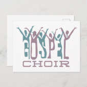 Gospel Choir Postkarte (Vorne/Hinten)