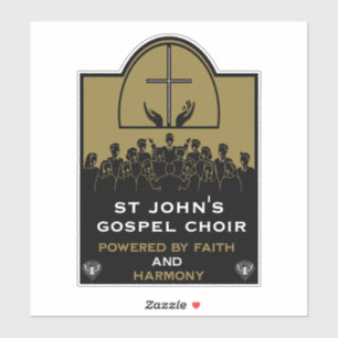 Gospel-Chor-Kirchengeschenke Aufkleber