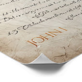 Gospel, John 1_ Scripture Wall Art, Bible Stories Poster (Ecke)