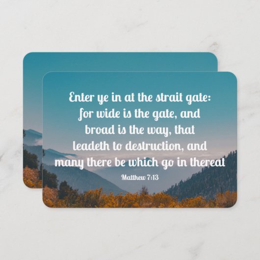 Gospel Memory Verse Set - Matthew (Vorne/Hinten)