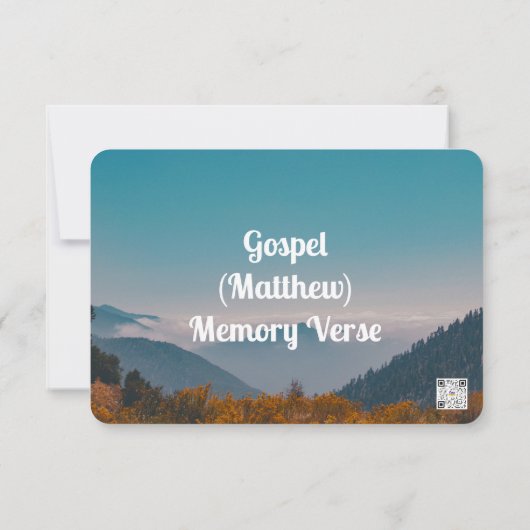 Gospel Memory Verse Set - Matthew (Rückseite)