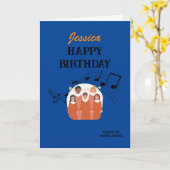 Gospel Music Happy Geburtstag personalisiert Karte (Gelbe Blume)