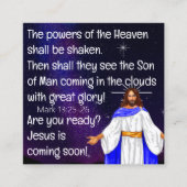 Gospel Tract Card Quadratische Visitenkarte (Vorderseite)