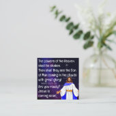 Gospel Tract Card Quadratische Visitenkarte (Stehend Vorderseite)