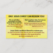 Gospel Tract- English KJV Business Card Visitenkarte (Vorderseite)
