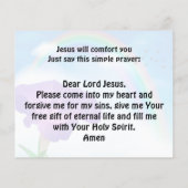 Gospel Tract Flyer (Hinten)