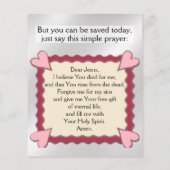 Gospel Tract Flyer (Hinten)