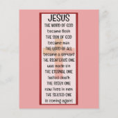 Gospel Tract Flyer (Hinten)