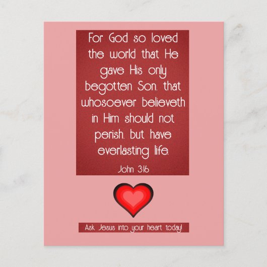 Gospel Tract Flyer (Vorne)