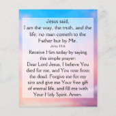 Gospel Tract Flyer (Hinten)