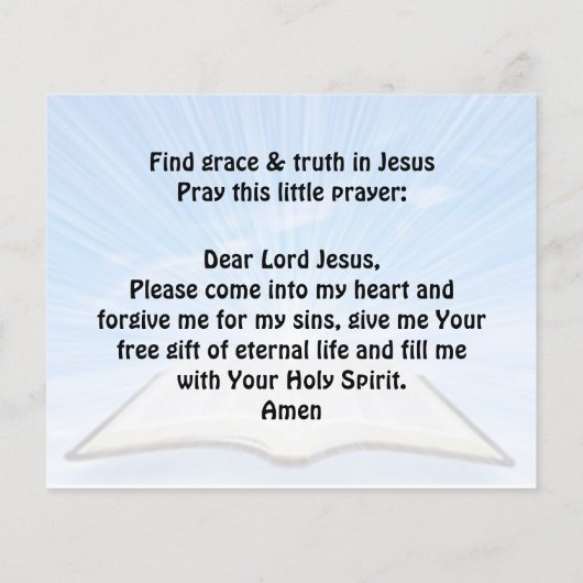 Gospel Tract Flyer (Hinten)