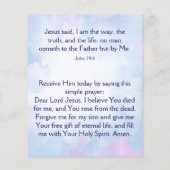 Gospel Tract Flyer (Hinten)