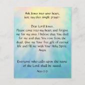 Gospel Tract Flyer (Hinten)