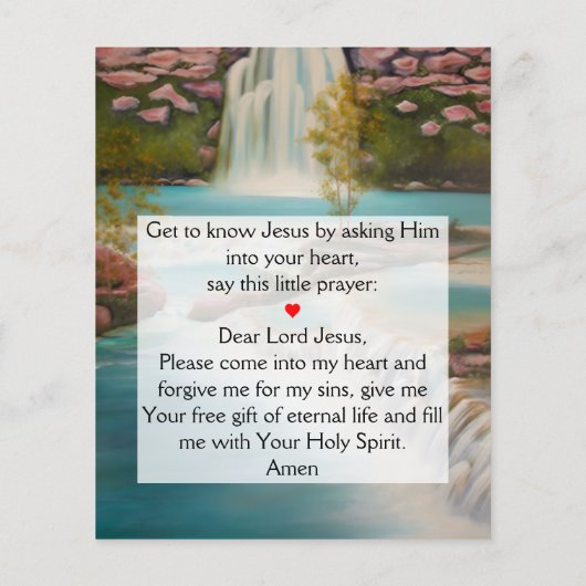 Gospel Tract Flyer (Hinten)