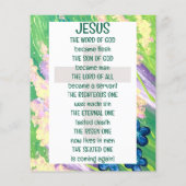 Gospel Tract Flyer (Hinten)