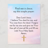 Gospel Tract Flyer (Hinten)