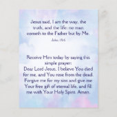 Gospel Tract Flyer (Hinten)