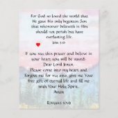 Gospel Tract Flyer (Hinten)