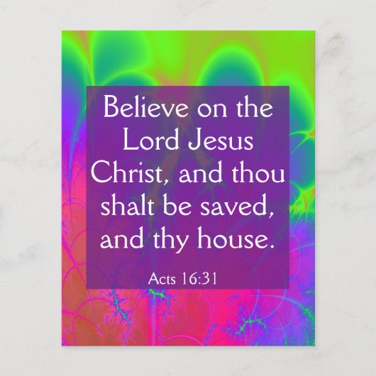 Gospel Tract Flyer (Vorne)