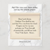 Gospel Tract Flyer (Hinten)