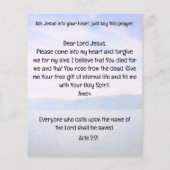 Gospel Tract Flyer (Hinten)