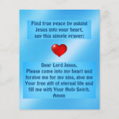 Gospel Tract Flyer (Hinten)