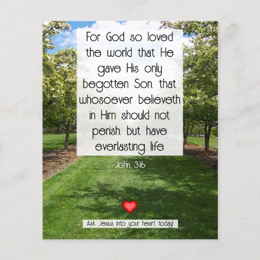 Gospel Tract Flyer (Vorne)