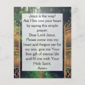 Gospel Tract Flyer (Hinten)