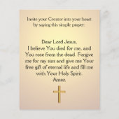 Gospel Tract Flyer (Hinten)