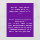 Gospel Tract Flyer (Hinten)