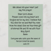 Gospel Tract Flyer (Hinten)