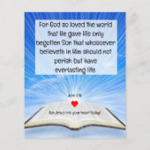 Gospel Tract Flyer (Hinten)