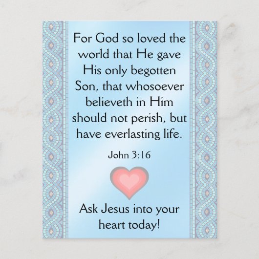 Gospel Tract Flyer (Vorne)